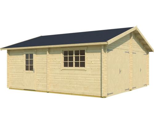 Holzgartenhaus mit Fenster und Doppeltür