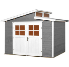 Gartenhaus weka 226 Gr. 3 inkl. Fussboden 327 x 231 cm grau