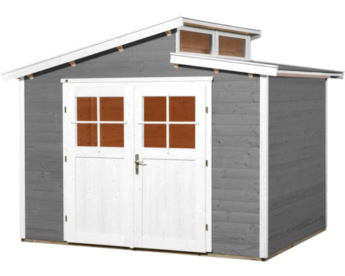 Gartenhaus aus Holz mit Doppeltür und Fenster