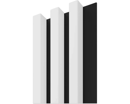 Panneau acoustique blanc noir 30x150x2650 mm