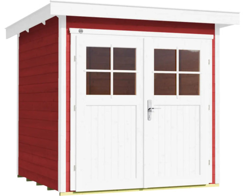 Abri de jardin en bois avec double porte