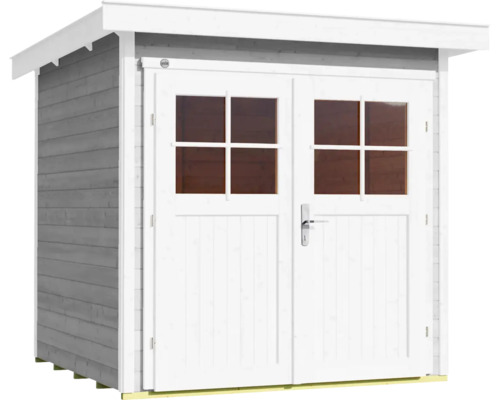 Abri de jardin avec double porte et fenêtres