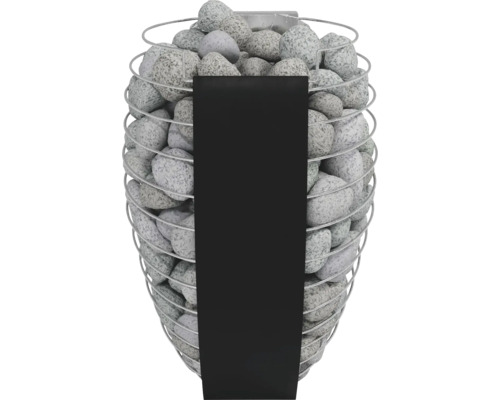 Poêle de sauna Roro R010 9 kW avec commande externe pour sauna finlandais Pierres de sauna dans un panier en fil métallique