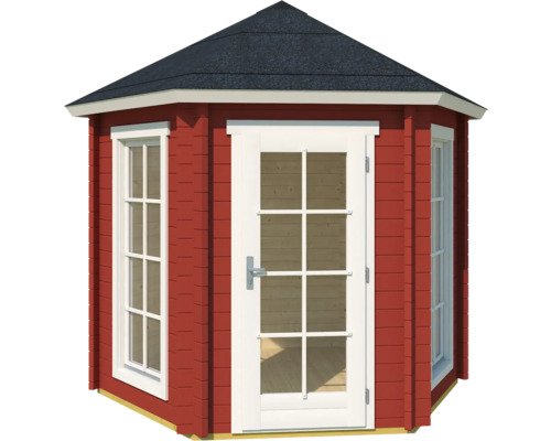 Abri de jardin avec fenêtres et porte