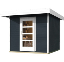 Abri de jardin avec porte et fenêtres