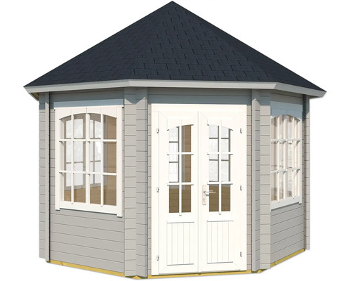 Abri de jardin avec double porte et fenêtres