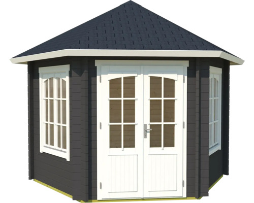 Pavillon de jardin avec double porte et fenêtres