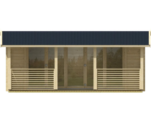 Maison de jardin en bois avec toit et véranda