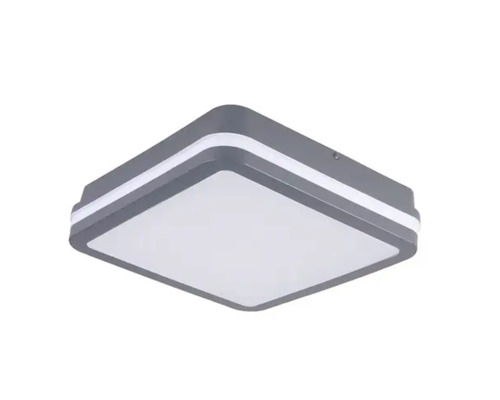 Plafonnier carré avec bordure grise