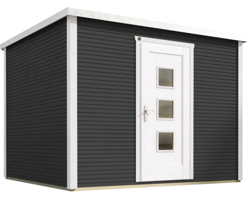 Abri de jardin avec porte et fenêtres