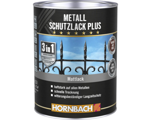 HORNBACH Metallschutzlack Plus matt weiss 2,5 l