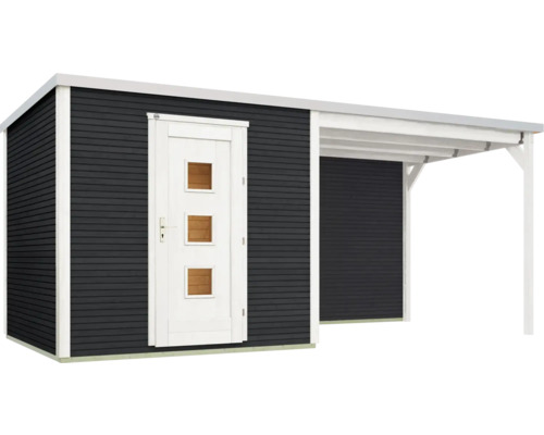 Abri de jardin avec annexe en bois