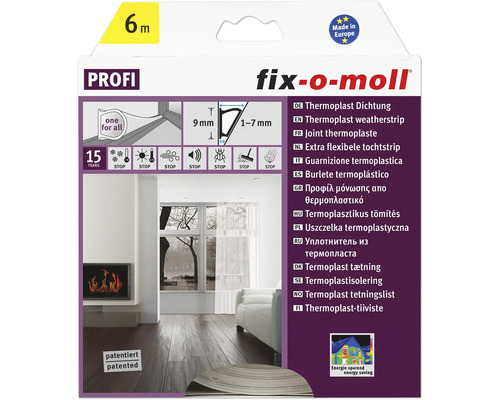 Joint thermoplastique fix-o-moll transparent 6 m