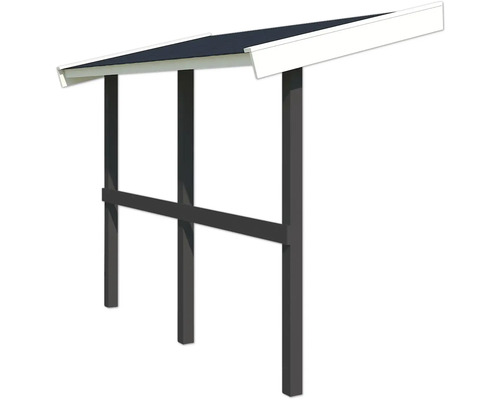 Auvent en bois avec trois supports