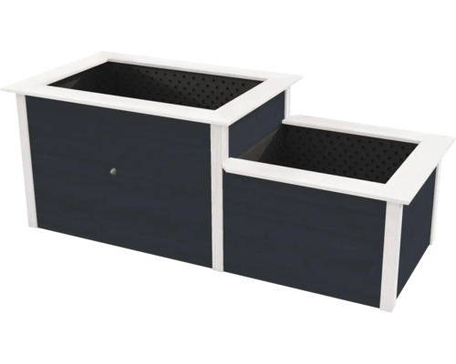 Jardinière en bois à deux niveaux