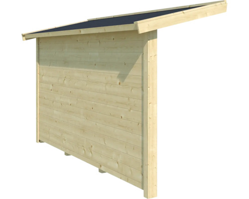 Stockage de bois de jardin avec toit