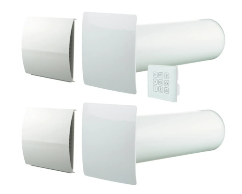 Zwei Wandlüfter mit Bedienfeld zur Belüftung