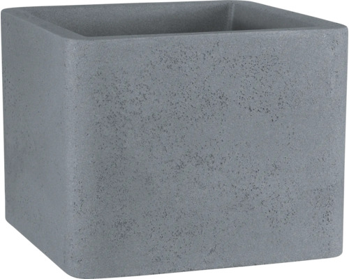 Blumentopf Geli Cube 38x38x33 cm betonfarbe hell
