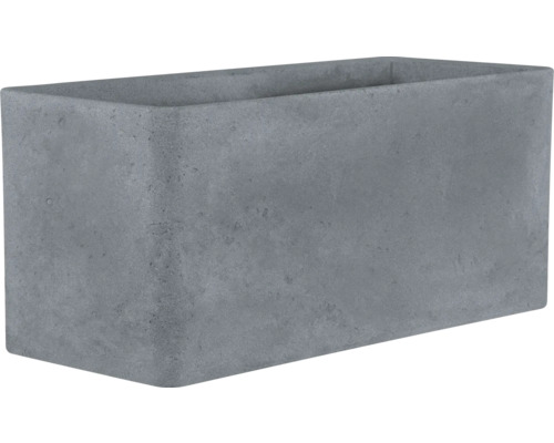 Pot de fleurs geli Cube caisse en plastique 60x25x26 cm clair Pot de fleurs geli Cube caisse en plastique 60x25x26 cm clair