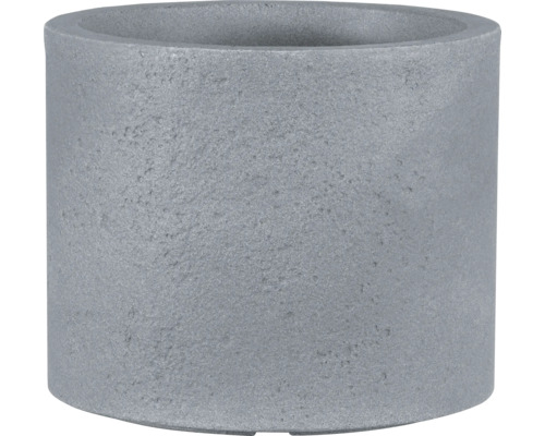 Pot de fleurs geli Rondo pot en plastique 29x29x24,5 cm couleur béton clair Pot de fleurs cylindrique en pierre
