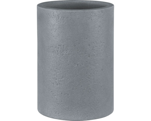 Pot de fleurs geli Rondo High pot en plastique 29x29x40 cm couleur béton clair Pot de fleurs cylindrique en pierre