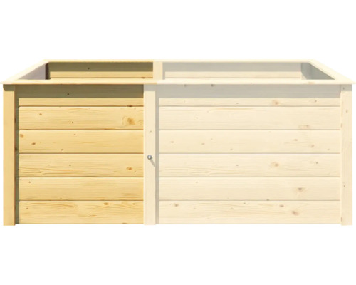 Armoire de jardin en bois avec porte coulissante