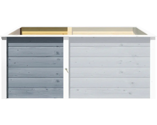 Abri de jardin en bois avec porte coulissante