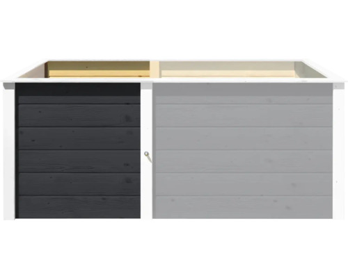 Armoire de jardin avec porte coulissante en bois