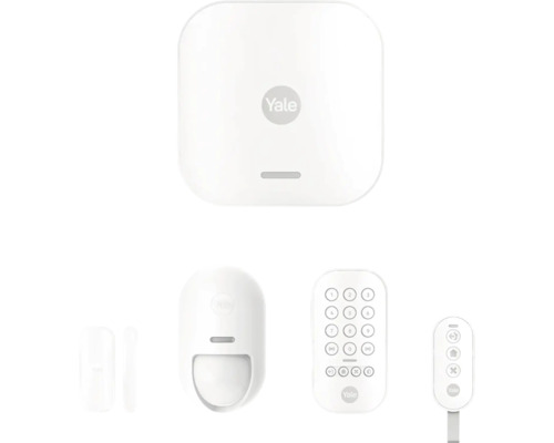 Kit de surveillance kit complet Yale radio Bluetooth WLAN compatible Smart Home blanc