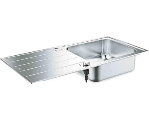 Évier en acier inoxydable avec égouttoir