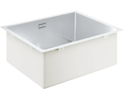 Évier en acier inoxydable avec logo Grohe