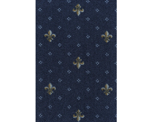 Spannteppich Velours Locanda marineblau 400 cm breit (Meterware)