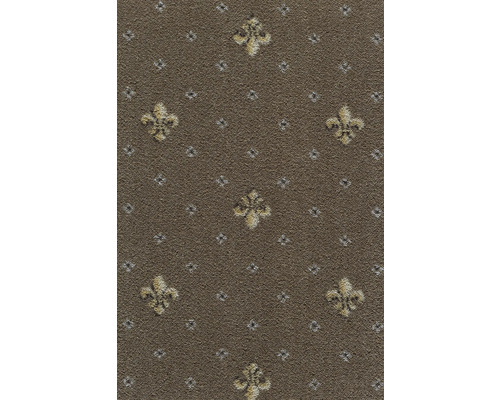 Spannteppich Velours Locanda dunkelbeige 400 cm breit (Meterware)