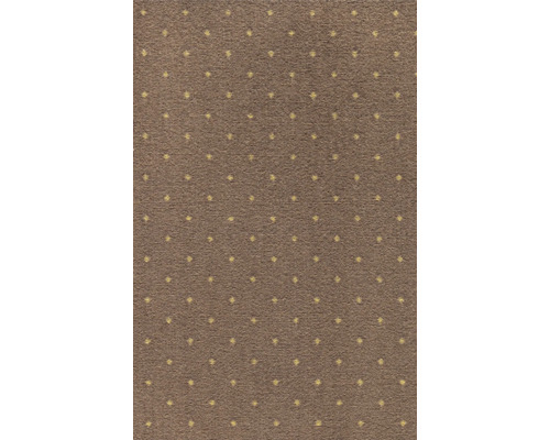 Moquette velours Aktua marron largeur 400 cm (au mètre) Tapis brun avec motif à points