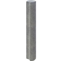 Rundpalisade iMount mit Hohlkehle grau 15 x 120 cm
