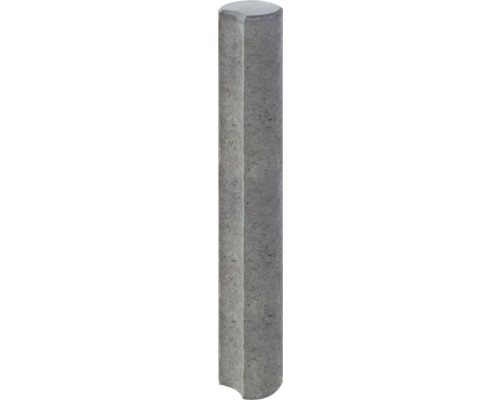 Palissade iMount ronde avec gorge gris 15x120 cm Pavé en béton