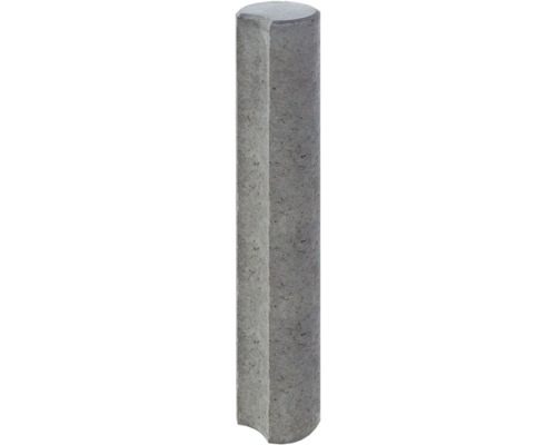 Mini-palissade avec goulotte grise 15 x 100 cm