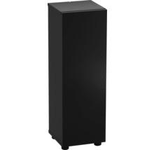 Armoire haute de salle de bains noire avec pieds