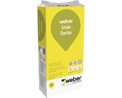 weber tras forte Naturstein Klebemörtel 25 kg.