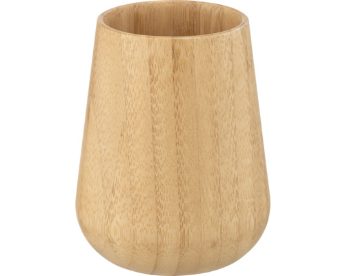 Zahnbürstenhalter Wenko Maru bambus matt 25645100 Bambus Zahnputzbecher