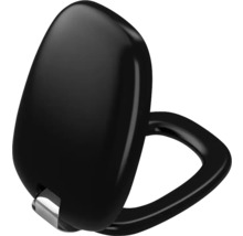 Abattant de WC noir avec fermeture amortie