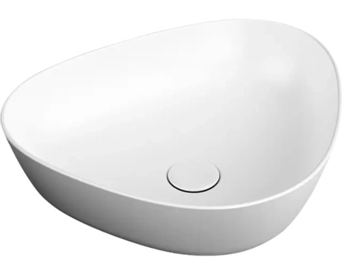 Vasque à poser en céramique de forme asymétrique