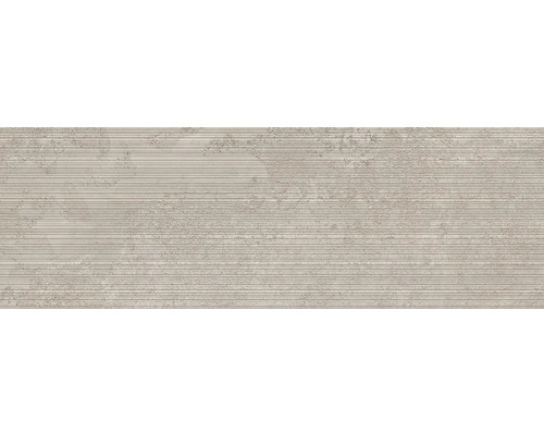 Carreau en céramique avec motif rainuré horizontal