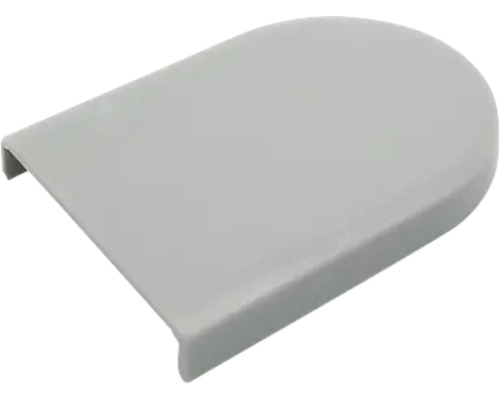 SOLUNA Endkappe für Montageträger Welle 30 mm grau