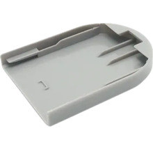 SOLUNA Endkappe für Montageträger Welle 30 mm grau