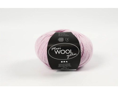 Woll-Knäuel 100 g, 125 m, staubrosa
