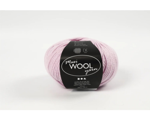 Pelote de laine 100 g, 125 m, rose poussiéreux Pelote de laine Maxi