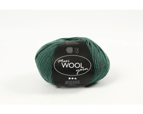 Woll-Knäuel 100 g, 125 m, grün
