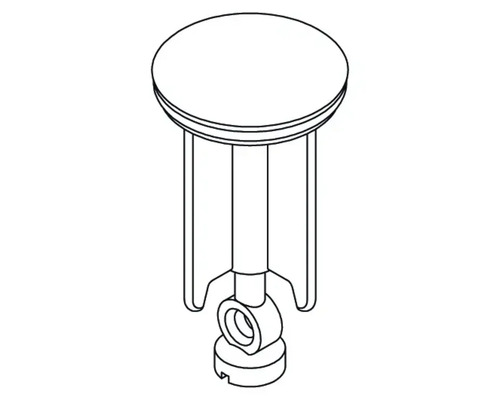 Bouchon d'écoulement KWC chrome Z.200.198.000