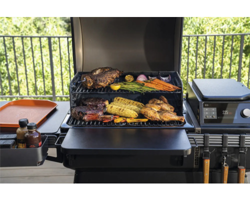Grill avec viande et légumes